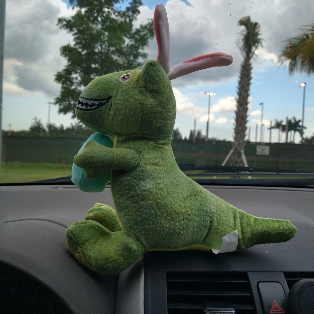 Pet EASTER DINOSAUR DOG TOY SQUEAKS 8" - Picture 4 of 10